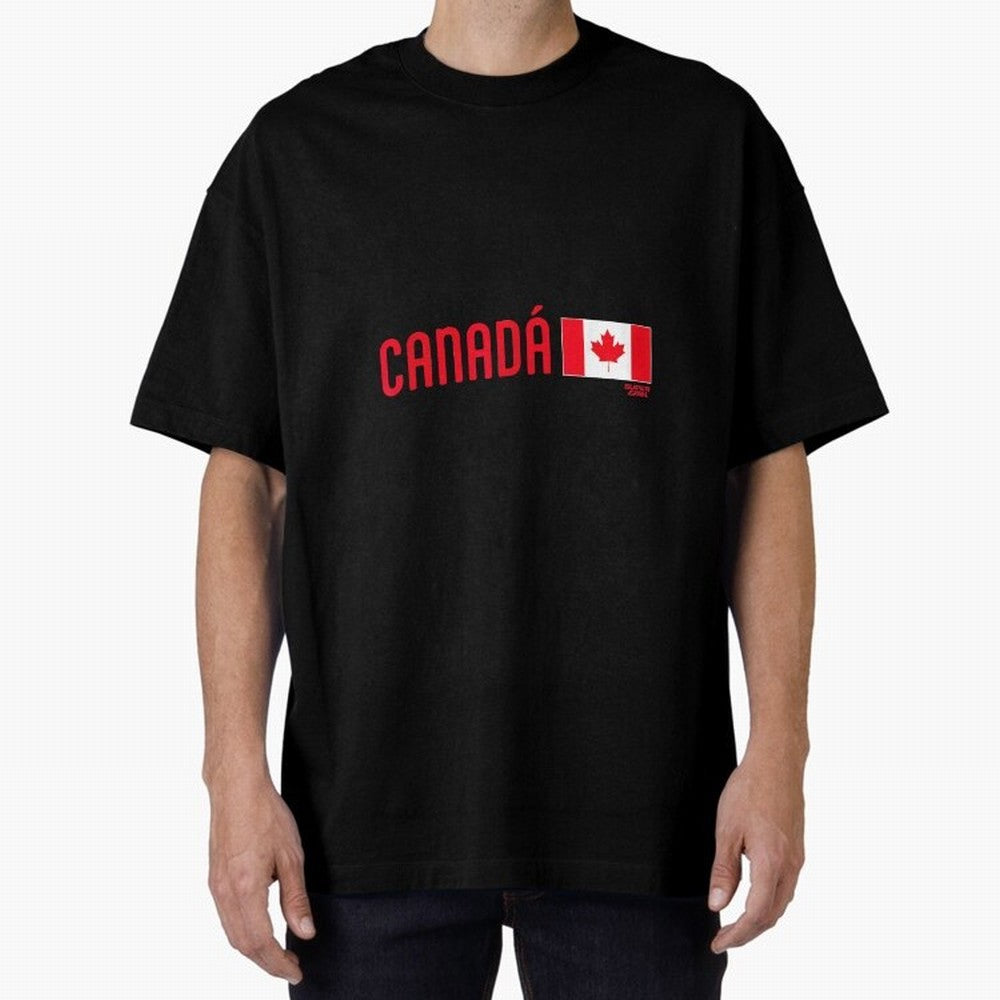 2026 Canada Soccer Fan World Cup Oversized T-Shirt Follow Every Goal of FIFA World Cup 2026 Group Stage Spirit, Driven by England, France and Netherlands, Haaland, Sports Nostalgia, International Competition, Famous Players and Unforgettable