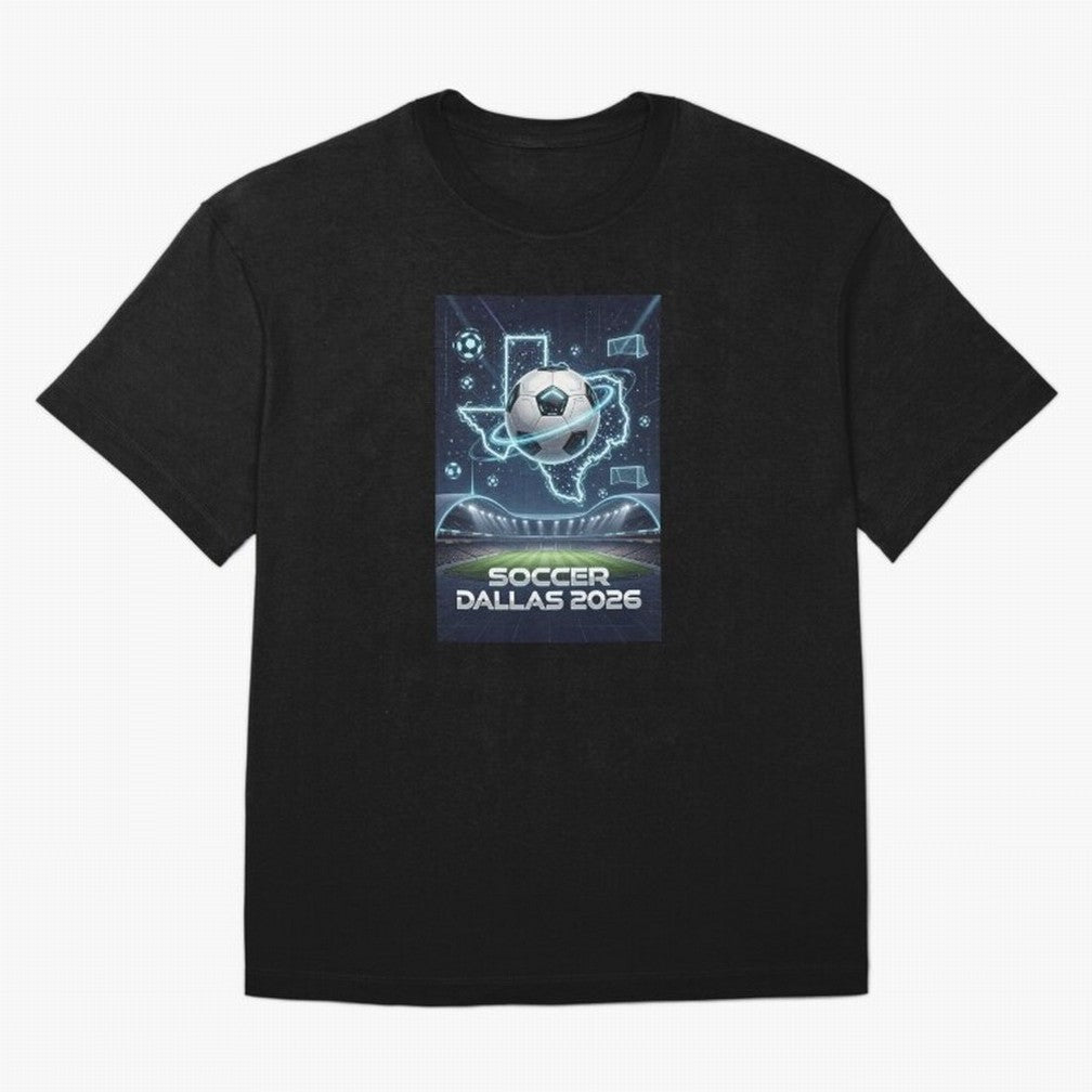 Dallas World Cup 2026 Oversized T-Shirt Show Fan Pride Across the FIFA World Cup 2026 Group Stage Journey through Haaland and Mbappe Highlights, Argentina Pride, Match Day Excitement, Supporter Culture, Golden Goals and Global Football Passion;