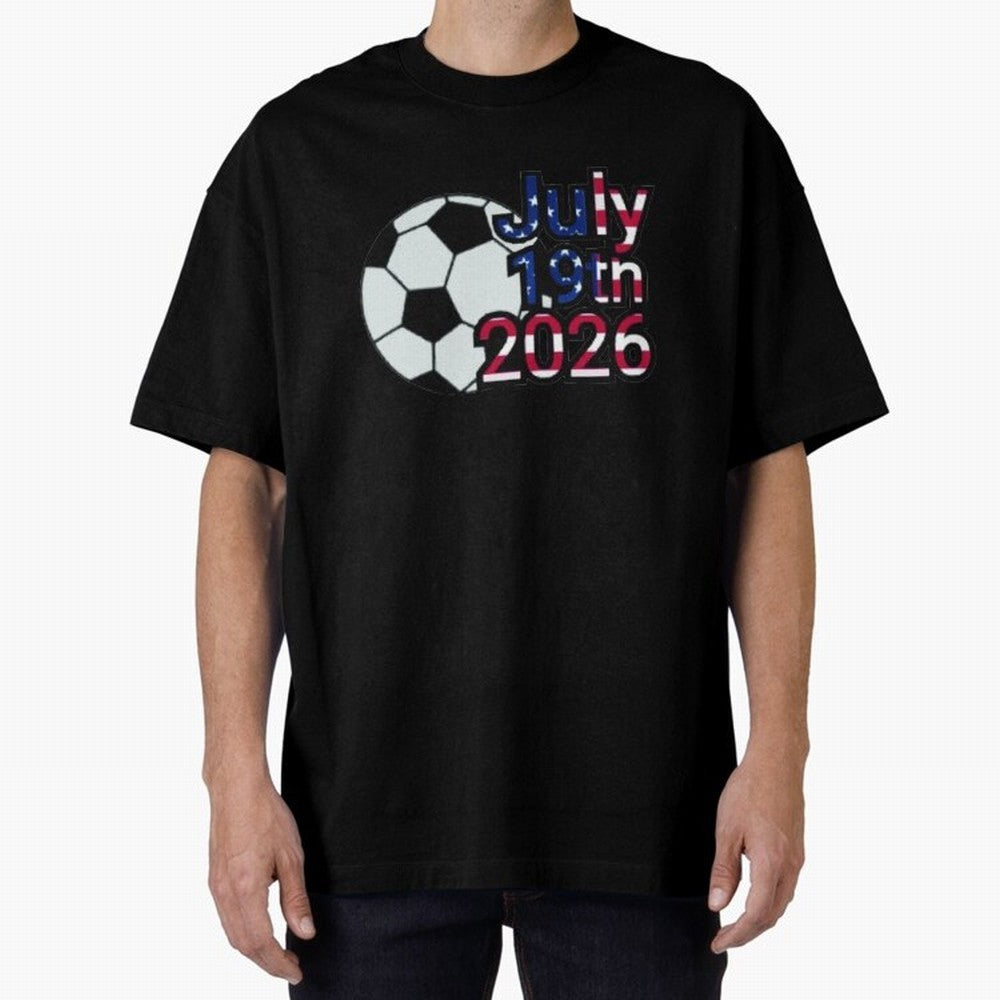 2026 USA Oversized T-Shirt Stand Out with Spirit from Match Day Hype around FIFA World Cup 2026, Mbappe and Neymar, Argentina and Brazil, Football Festival Excitement, Trophy Ambitions, Country Rivalries and Star Player Buzz; Ideal for Fans Who