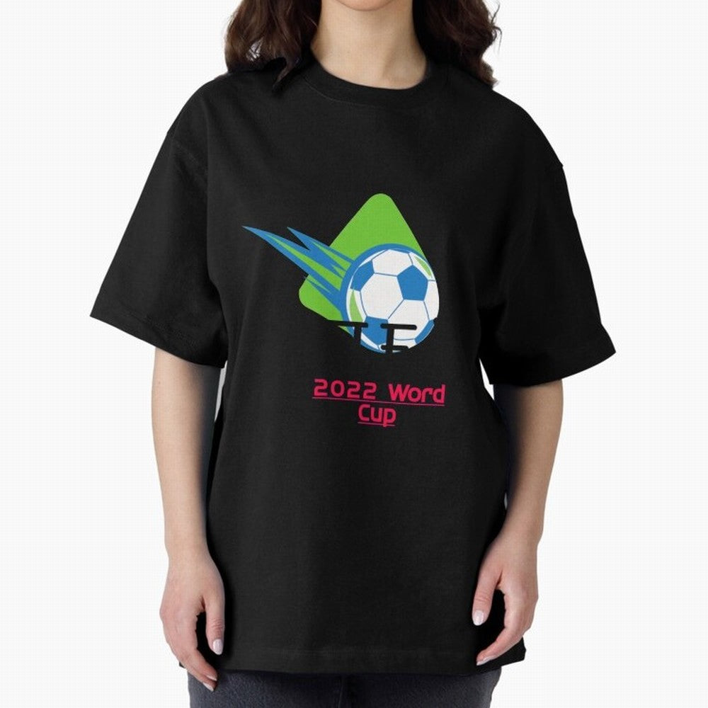 FIFA 2022 FOOTBALL WORLD CUP Upcoming World Cup design Oversized T-Shirt Join the Global Buzz around FIFA World Cup 2026 Group Stage Spirit, Featuring Spain, Haaland and Mbappe, Global Supporter Spirit, Legendary Goals, National Colors and