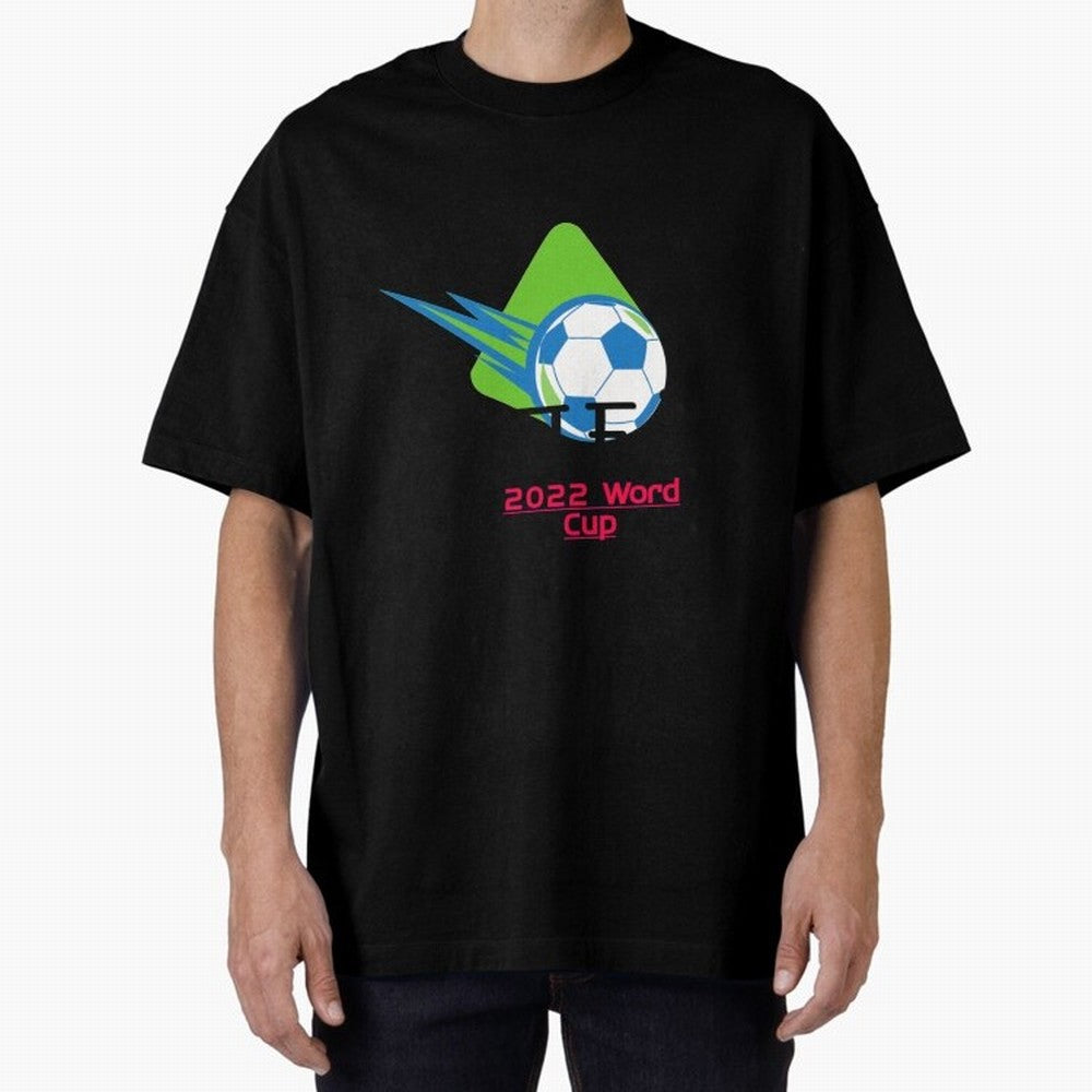 FIFA 2022 FOOTBALL WORLD CUP Upcoming World Cup design Oversized T-Shirt Join the Global Buzz around FIFA World Cup 2026 Group Stage Spirit, Featuring Spain, Haaland and Mbappe, Global Supporter Spirit, Legendary Goals, National Colors and