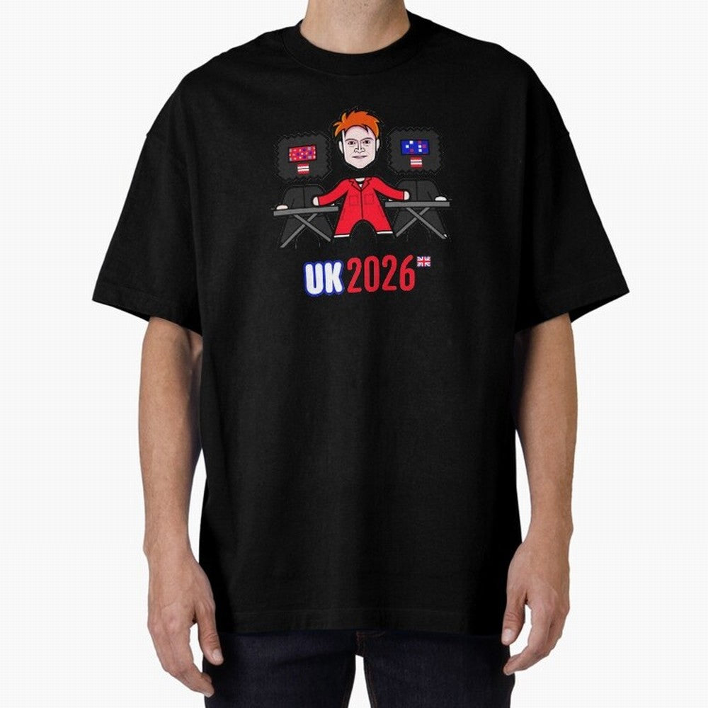 United Kingdom 2026 Oversized T-Shirt Show Your Tournament Heart for Match Day Hype around FIFA World Cup 2026, CR7 and Messi, Brazil, Portugal and Argentina, Retro Football Energy, Iconic Rivalries, Trophy Chase Drama and Stadium Atmosphere; Ideal