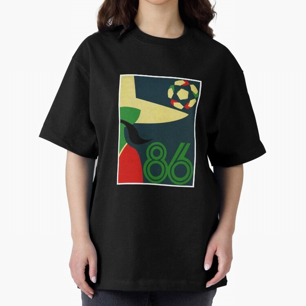 World Cup in Mexico 1986 Oversized T-Shirt Celebrate the Biggest Stage of the FIFA World Cup 2026 Group Stage Journey through Neymar Highlights, England and Germany Pride, Sports Nostalgia, International Competition, Famous Players and