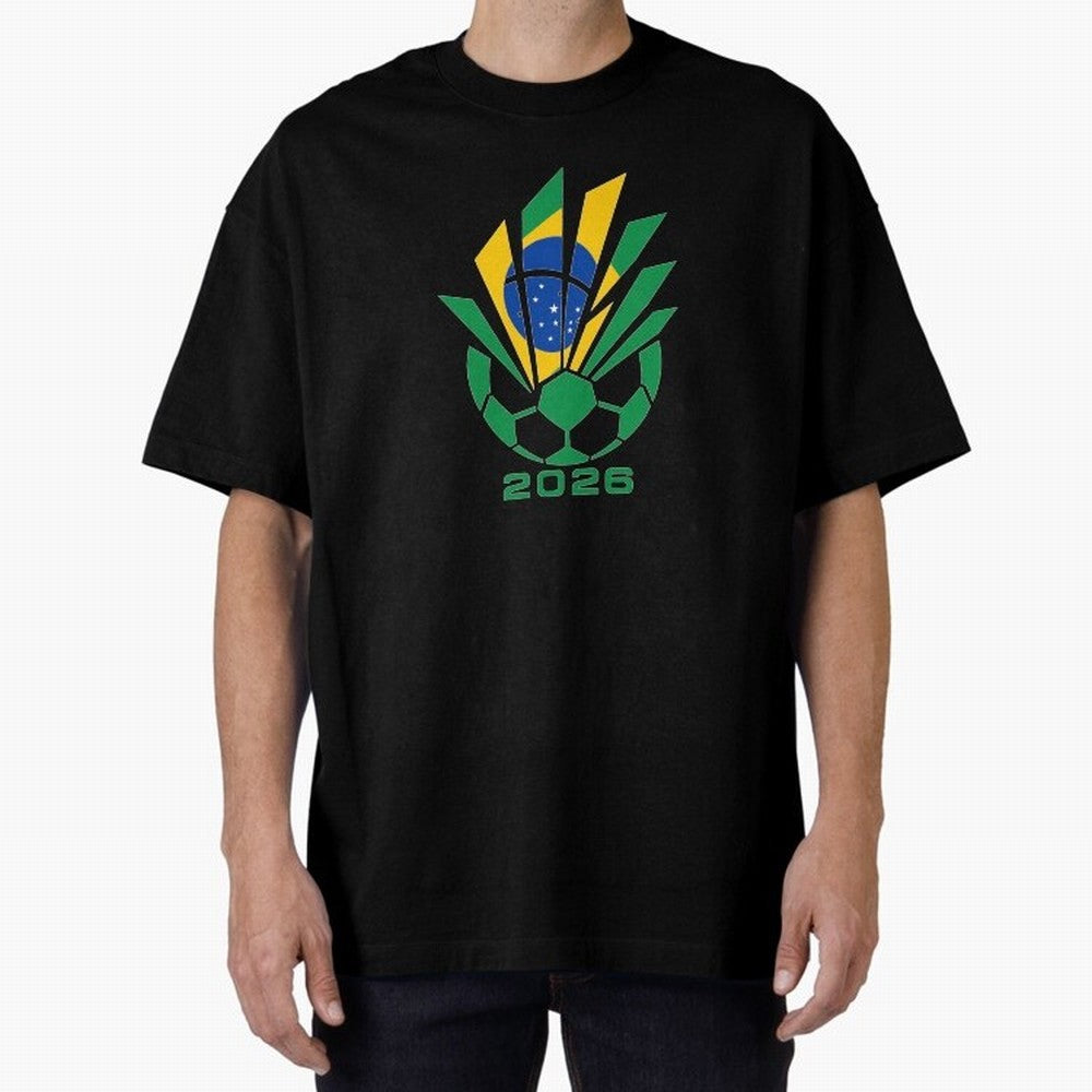 Mexican Soccer 2026 Flag Burst Emblem Oversized T-Shirt Support Your Favorite Stars during FIFA World Cup 2026 with Cristiano Ronaldo, Haaland and CR7, Argentina Energy, Champion Mindset, Group Stage Buzz, Knockout Tension and Passionate Fan