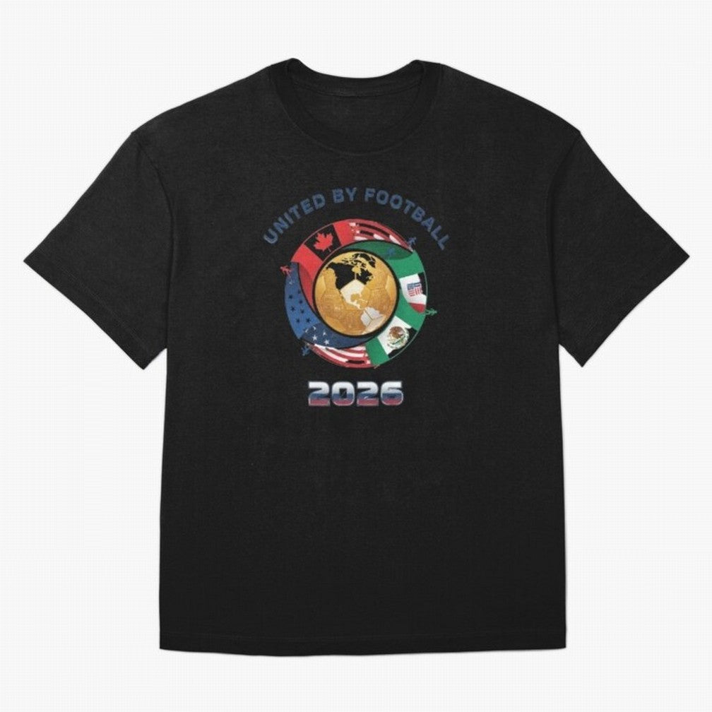 Connected Network Soccer Ball World Cup 2026 Concept Oversized T-Shirt Upgrade Global Football Passion for FIFA World Cup 2026 USA Canada Mexico, with Mbappe and Neymar, Netherlands, Football Passion, Legendary Performances, Festival Vibes and