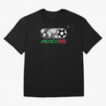 Mexico 86 Logo Tribute ¨C Retro Soccer World Cup Inspired Graphic | Vintage Mexican Football Art | Ruben Santiago Creative Oversized T-Shirt Bring Stadium Energy to FIFA World Cup 2026 Group Stage Connected to Messi, CR7 and Mbappe, Argentina,
