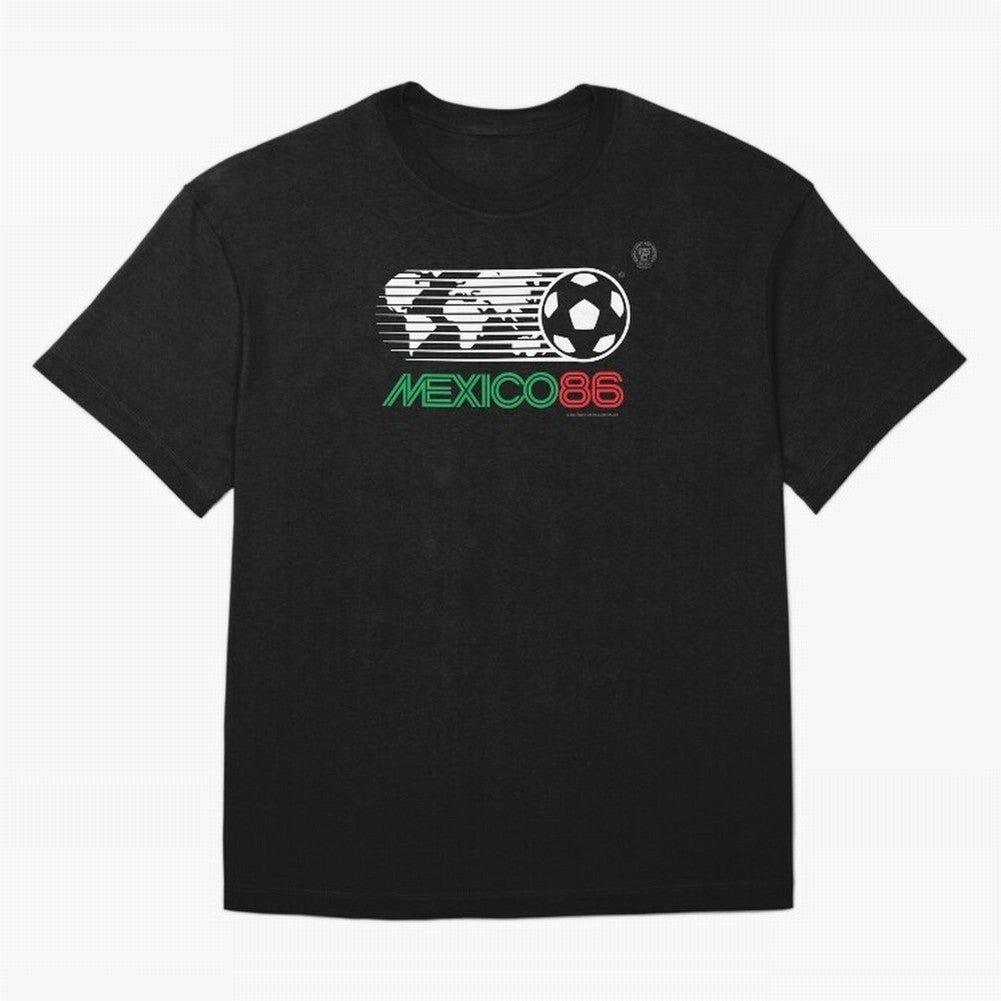 Mexico 86 Logo Tribute ¨C Retro Soccer World Cup Inspired Graphic | Vintage Mexican Football Art | Ruben Santiago Creative Oversized T-Shirt Bring Stadium Energy to FIFA World Cup 2026 Group Stage Connected to Messi, CR7 and Mbappe, Argentina,