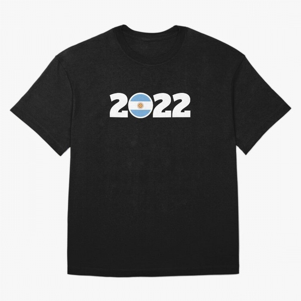 Argentina 2022 World Champions Three Stars Oversized T-Shirt Carry the FIFA World Cup 2026 Group Stage Journey through Haaland and Mbappe Highlights, Spain and Netherlands Pride, Sports Nostalgia, International Competition, Famous Players and