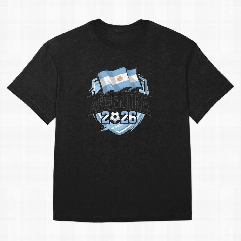 ARGENTINA World Cup 2026 Poster ¨C ARGENTINA Football Oversized T-Shirt Join Match Day Hype around FIFA World Cup 2026, Messi and Cristiano Ronaldo, England, Football Passion, Legendary Performances, Festival Vibes and Supporter Community; Perfect