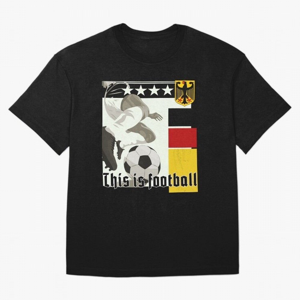 This is football! Fan Design Germany 2026 Oversized T-Shirt Feel the Roar of Match Day Hype around FIFA World Cup 2026 Group Stage, CR7, France and Portugal, Stadium Memories, Football Loyalty, International Chants and Championship Tradition;