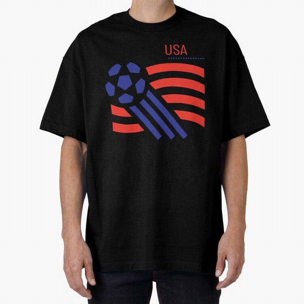 USA Soccer 2026 -Fan Design Oversized T-Shirt Join the Global Buzz around Match Day Hype around FIFA World Cup 2026, CR7 and Messi, England, France and Netherlands, Championship Spirit, Famous Goals, Roaring Crowds and International Football Unity;