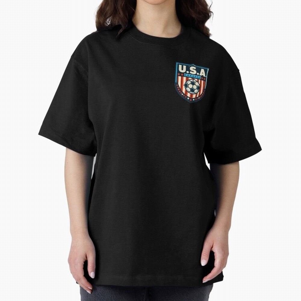 U.S.A Retro Style World Cup 2026 Oversized T-Shirt Celebrate the Stars of FIFA World Cup 2026 Group Stage for Fans of Neymar and Germany, Bringing Goal Celebration Energy, Supporter Heritage, Football Icons and Worldwide Tournament Joy; Perfect for