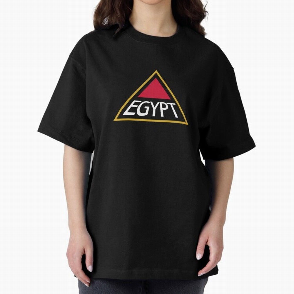 Logo of Egypt Oversized T-Shirt Fuel the Hype around Global Football Passion for FIFA World Cup 2026 Group Stage, Centered on Cristiano Ronaldo, Spain, Classic Soccer Heritage, Championship Pressure, Fan Loyalty and International Pride; Perfect for