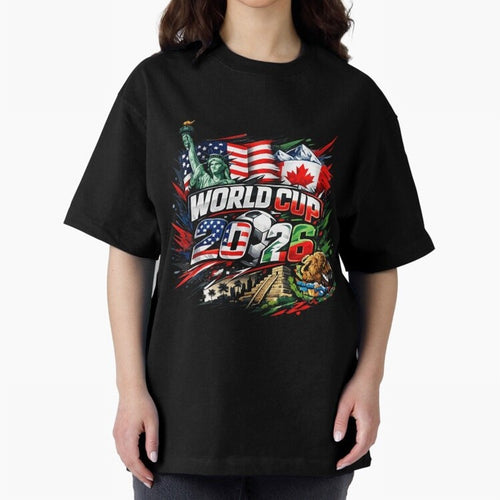 2026 North America Football Championship Oversized T-Shirt Bring a Champion Mindset to FIFA World Cup 2026 Group Stage Spirit, Capturing Spain, Cristiano Ronaldo, Haaland and CR7, Champion Mindset, Group Stage Buzz, Knockout Tension and Passionate